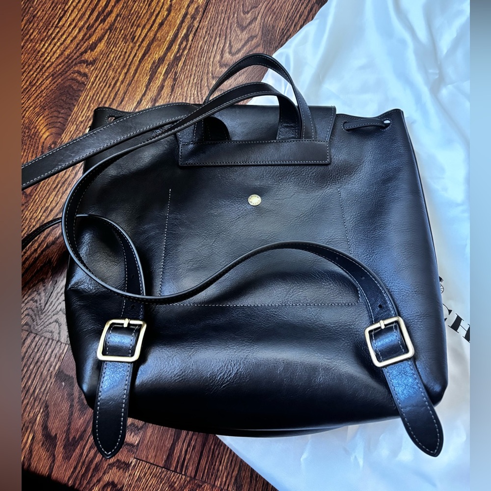 Coach Crosby 28 Black Leather Backpack - Picture 10 of 12